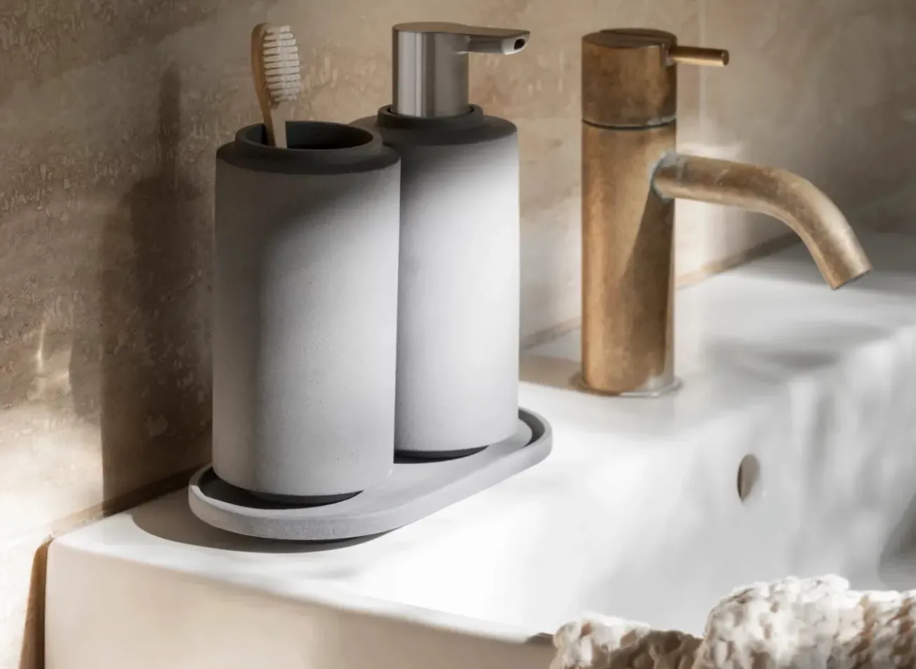 Bath & Living Blomus Blomus CRETO cup / toothbrush holder Micro Chip