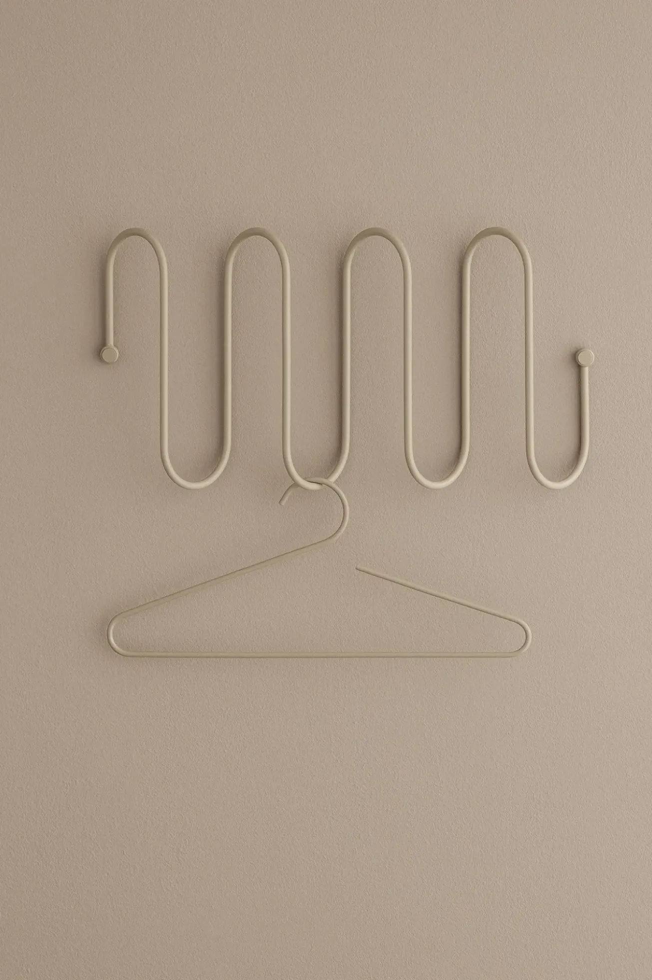 Bath & Living Blomus CURL clothes hanger Ashes of Roses (set / 2 pieces) 66004