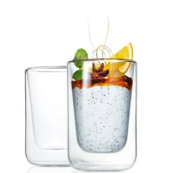 Bath & Living Blomus Double-walled glass NERO cappuccino (set/2) 63654