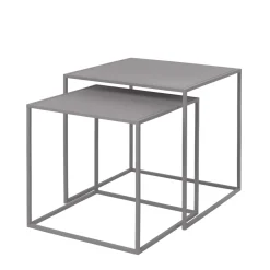 Bath & Living Blomus FERA set of 2 side tables color Mourning Dove (65989)