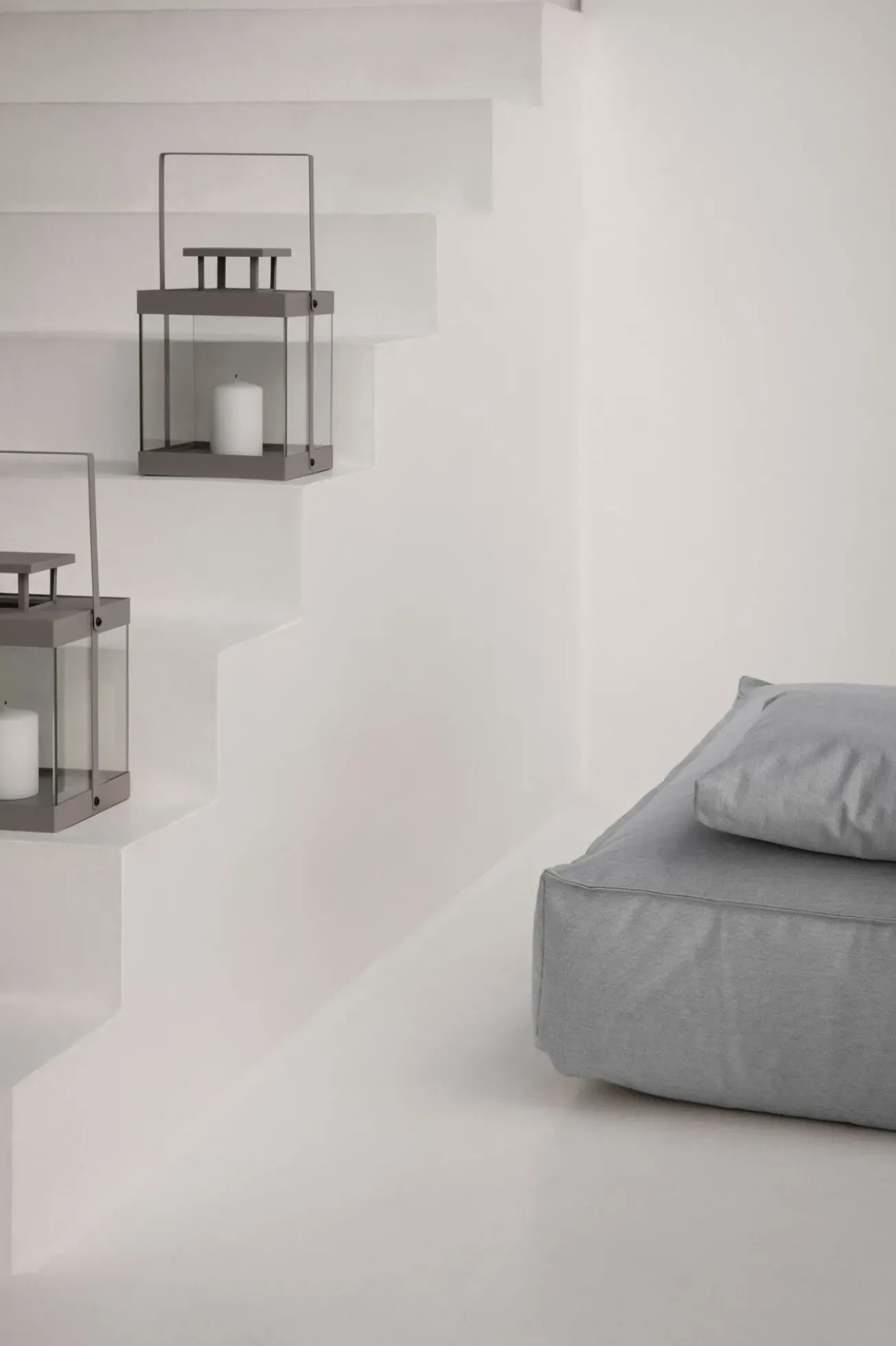 Bath & Living Blomus FINCA lantern color Steel Gray (large) 66188