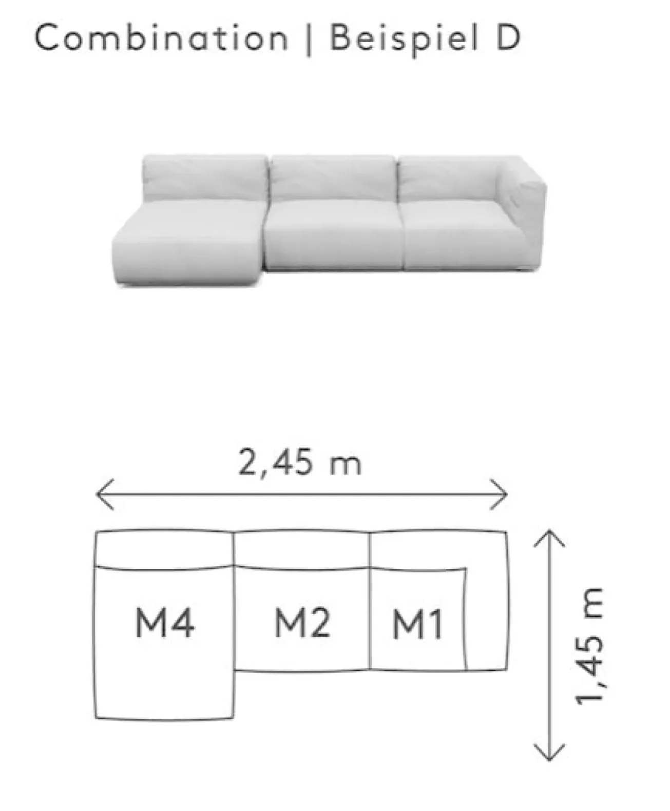 Bath & Living Blomus GROW lounge sofa D (.6207.D) - DEMO MODEL