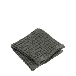 Bath & Living Blomus Guest towel (set / 2) waffle pattern 30x30 cm CARO color Agave Green, olive green, 400 gr / m² (69004)