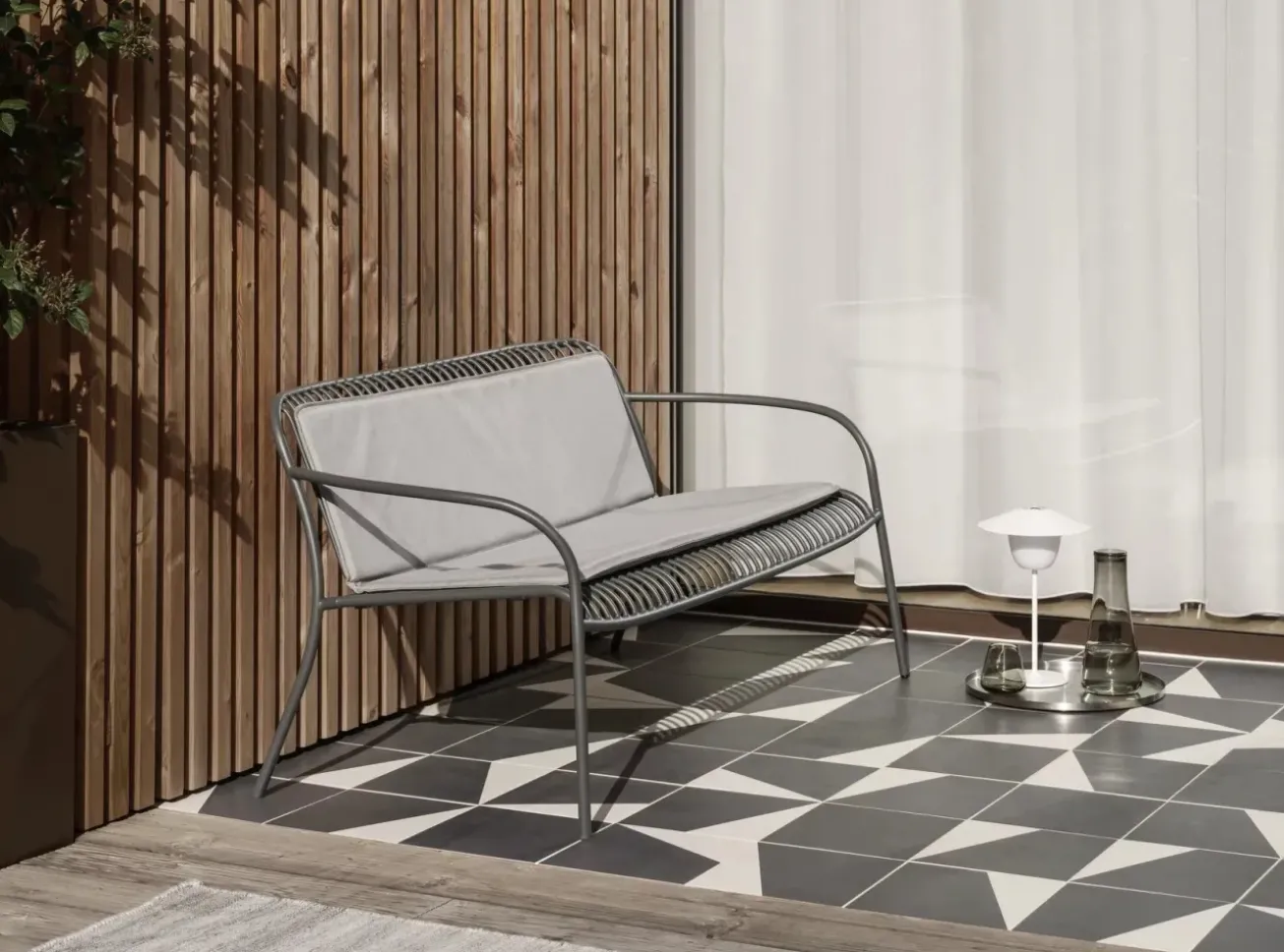 Bath & Living Blomus KIVA outdoor rug color Cloud Melange (large)
