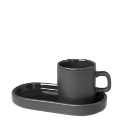 Bath & Living Blomus PILAR 2 espresso cups 50 ml with saucer Agave Green (63714)