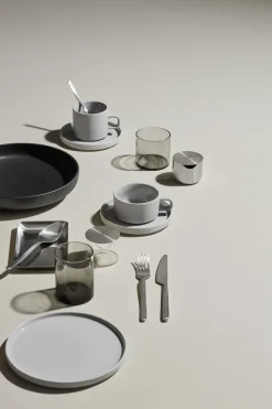 Bath & Living Blomus PILAR 2 tea cups 170 ml with saucer Mirage Gray (63912)