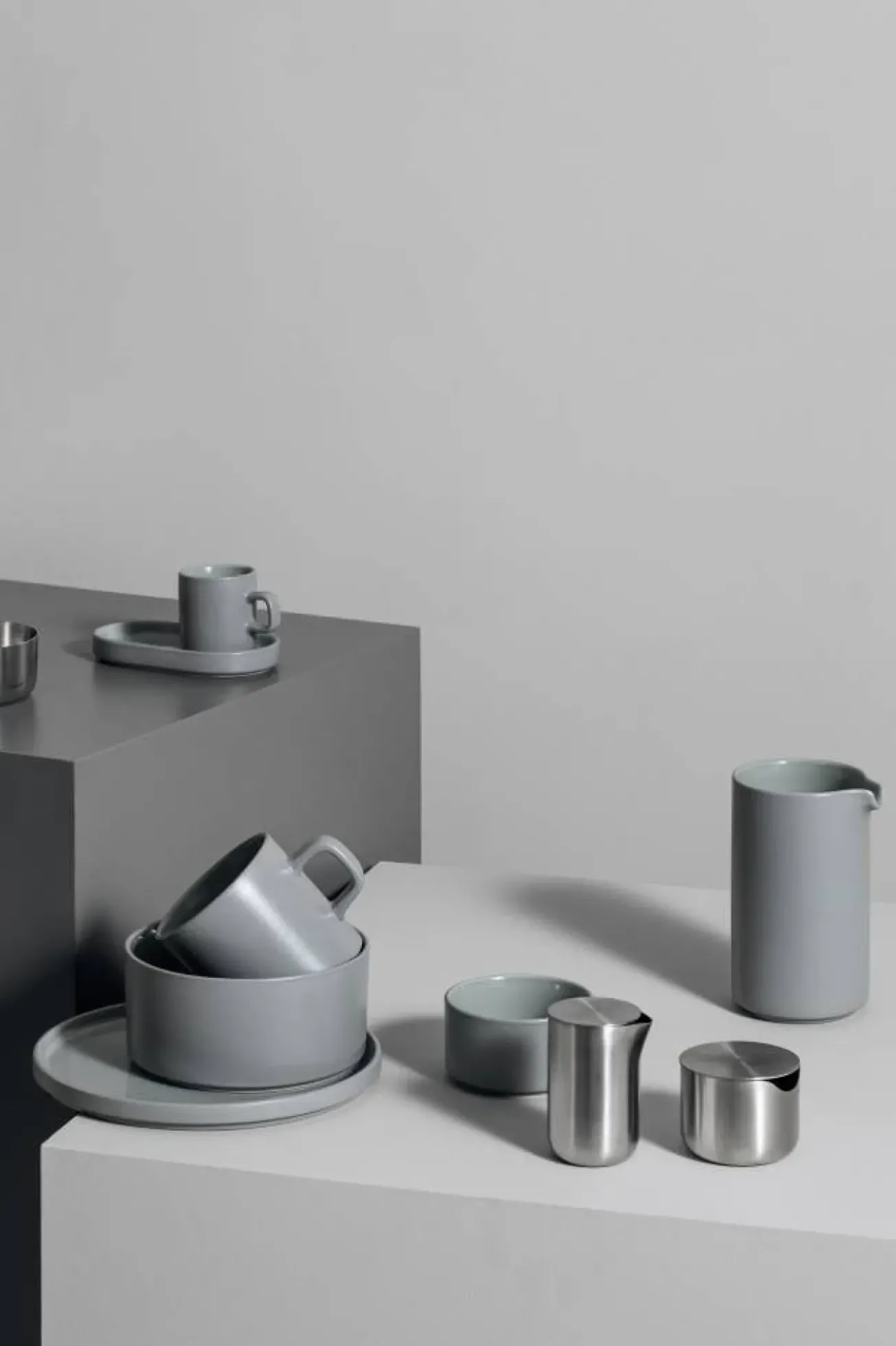 Bath & Living Blomus PILAR deep plate 20 cm Mirage Gray (grey) set/4 (63716)