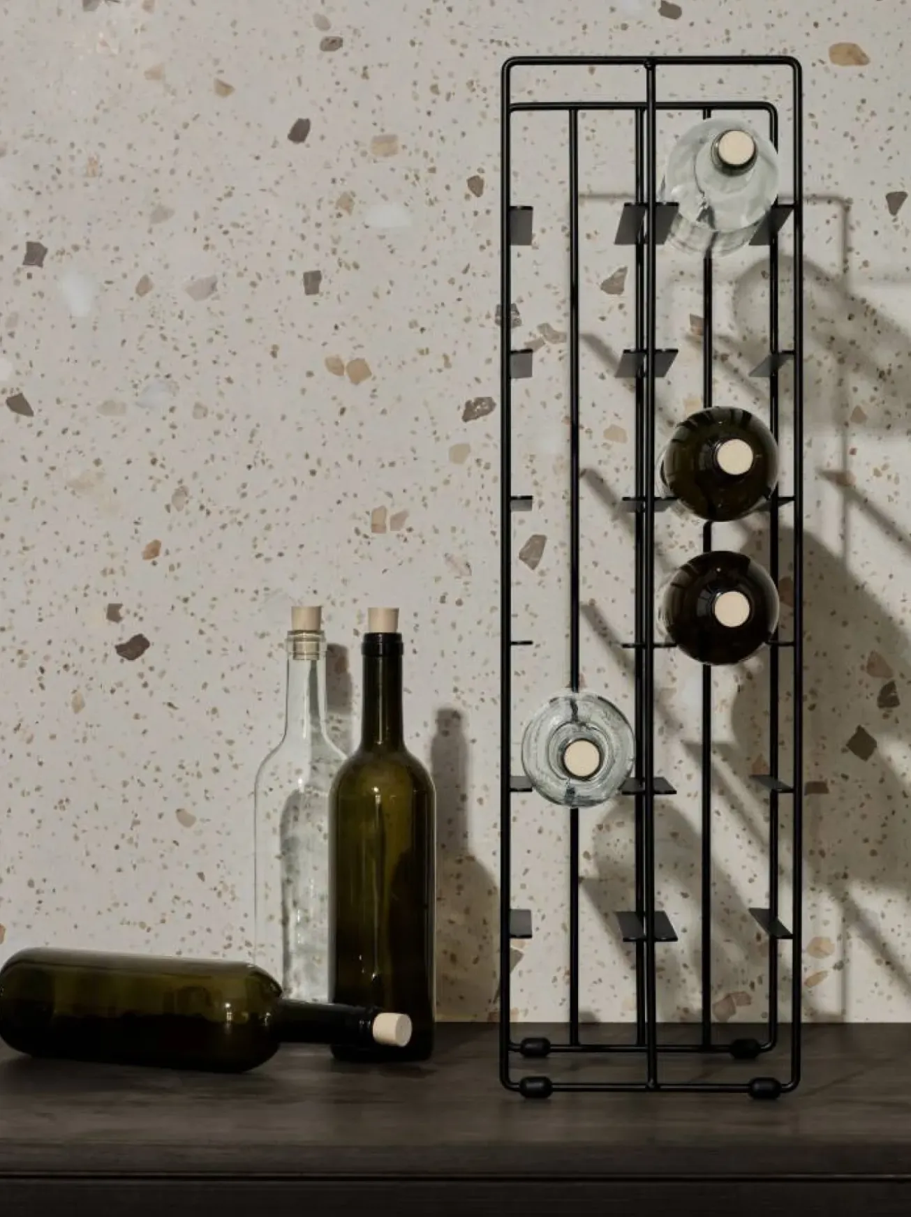 Bath & Living Blomus PILARE wine rack / bottle rack color (65777) 9 bottles