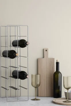 Bath & Living Blomus PILARE wine rack matt steel (68486) 12 bottles