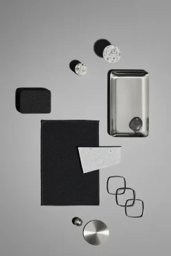 Bath & Living Blomus PONTO wall hooks (set/4) Terrazzo color Gray - 65900
