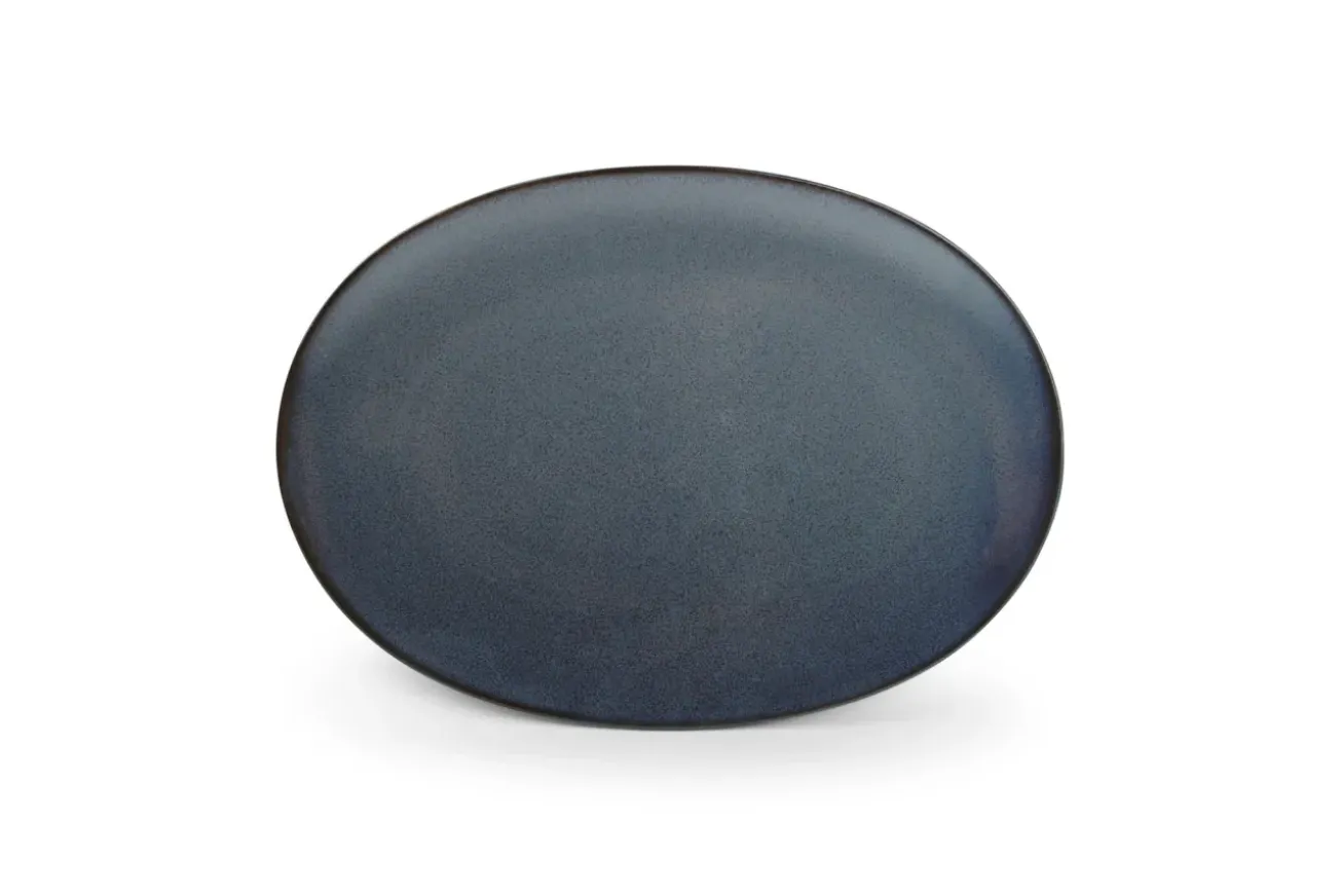 Bath & Living BonBistro CIRRO flat plate oval 30 cm - Dark blue (740975)