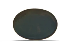 Bath & Living BonBistro CIRRO flat plate oval / serving plate 36 cm - Green multi (740557)