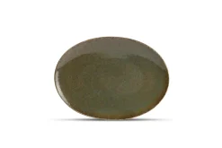 Bath & Living BonBistro CIRRO flat plate oval 24 cm - Green multi (740555)