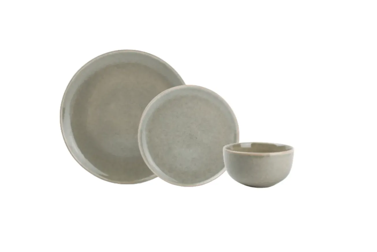 Bath & Living SP MERIDIAN 12-piece dinnerware set light green - 850585, 850586, 850588