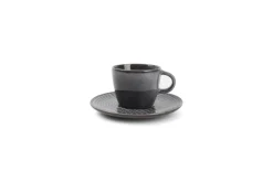 Bath & Living SP STITCH espresso cup and saucer 90 ml gray (set / 4) 850270