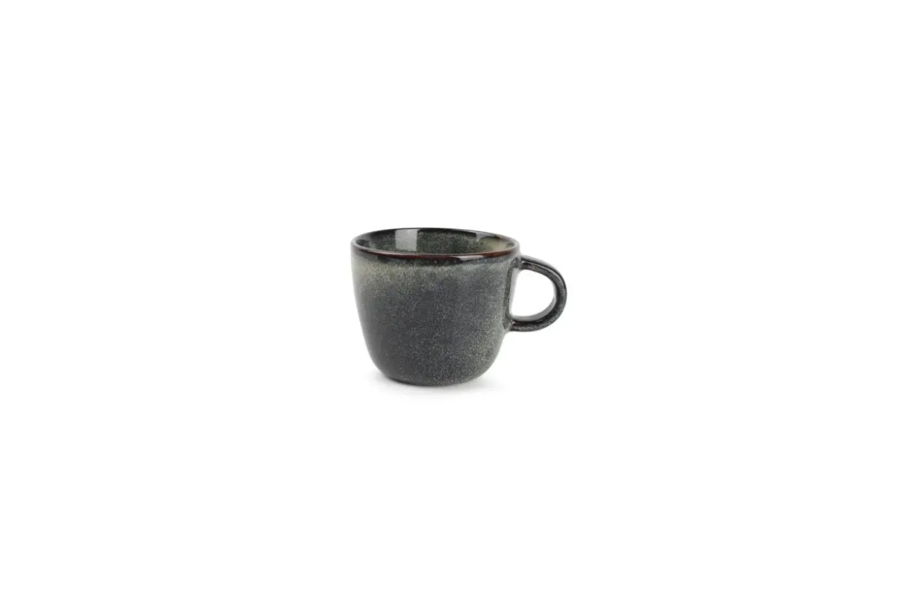 Bath & Living SP STITCH espresso cup and saucer 90 ml blue/green (set/4) 850285