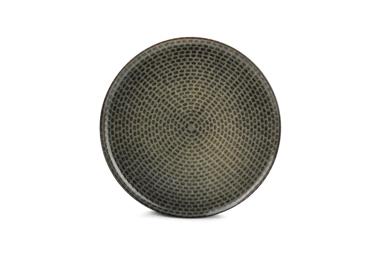 Bath & Living SP STITCH flat plate 20 cm blue/green (set/4) 850275