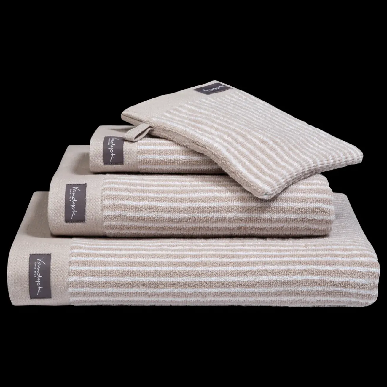 Bath & Living Vandyck Bath towel 70x140 cm HOME Petit Ligne White (BAKC15101) set/3 pieces HOME Petit Ligne color White (BAKC15101) set/3