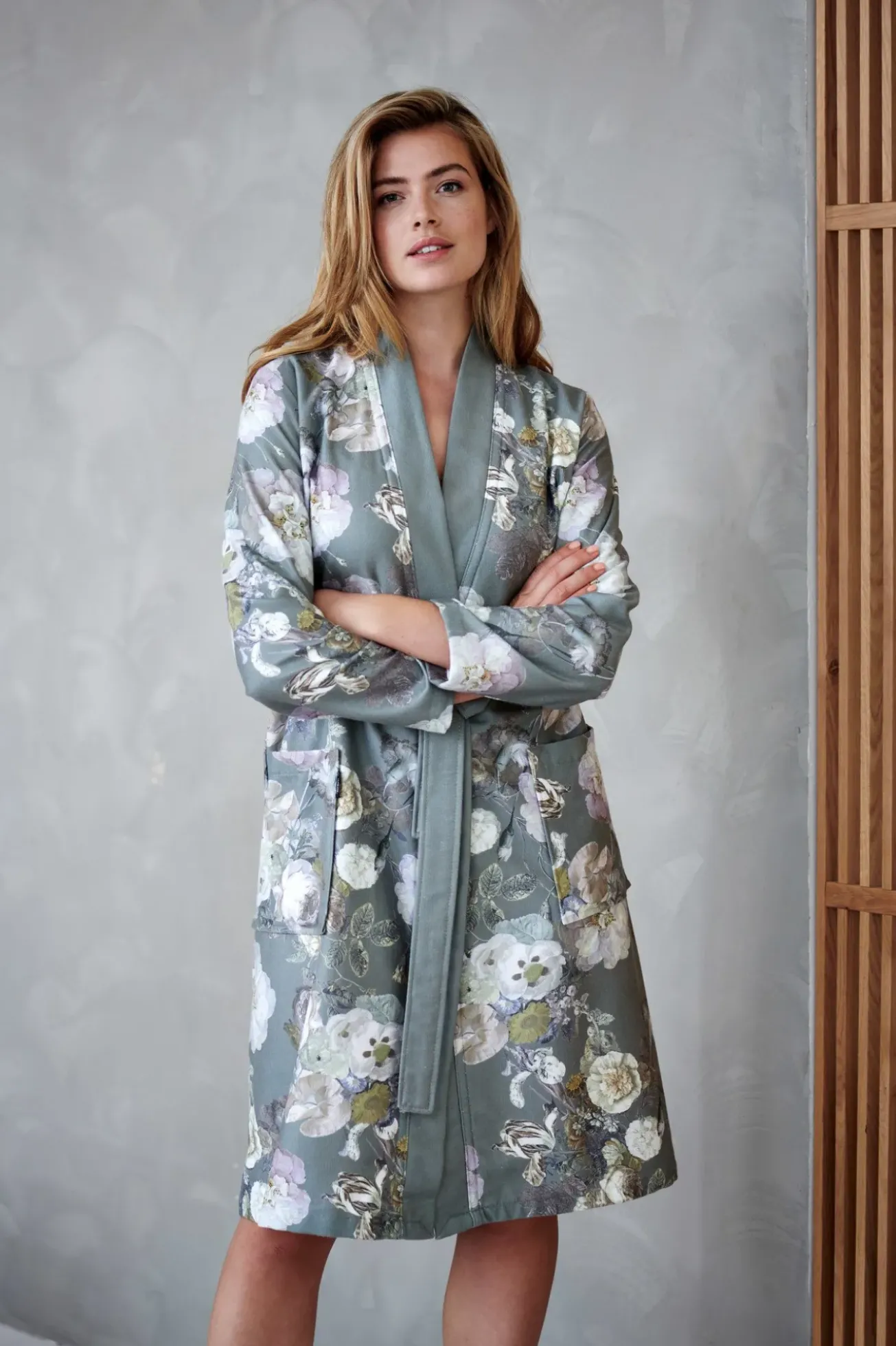 Bath & Living Vandyck Bathrobe ABBEY color Sand (BAGE22201)