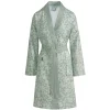 Bath & Living Vandyck Bathrobe AMBER color Smoke Green-814 (BAGE23101)