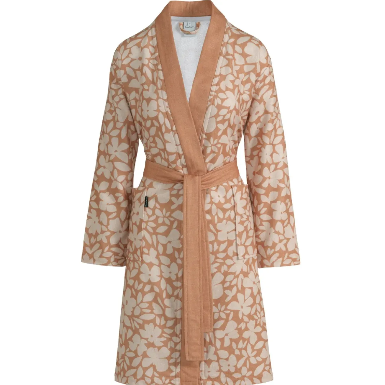 Bath & Living Vandyck Bathrobe AMBER color Apricot Blush (BAGE23101)