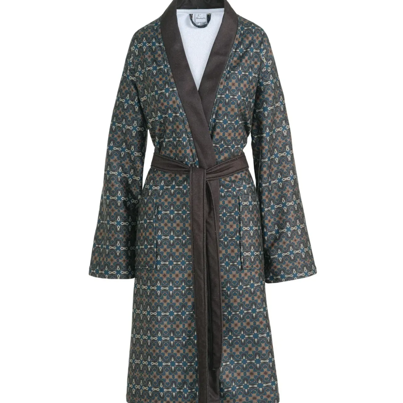 Bath & Living Vandyck Bathrobe ANDREA color Blue Ink, dark blue