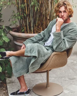 Bath & Living Vandyck Bathrobe ANTONIO color Off Black