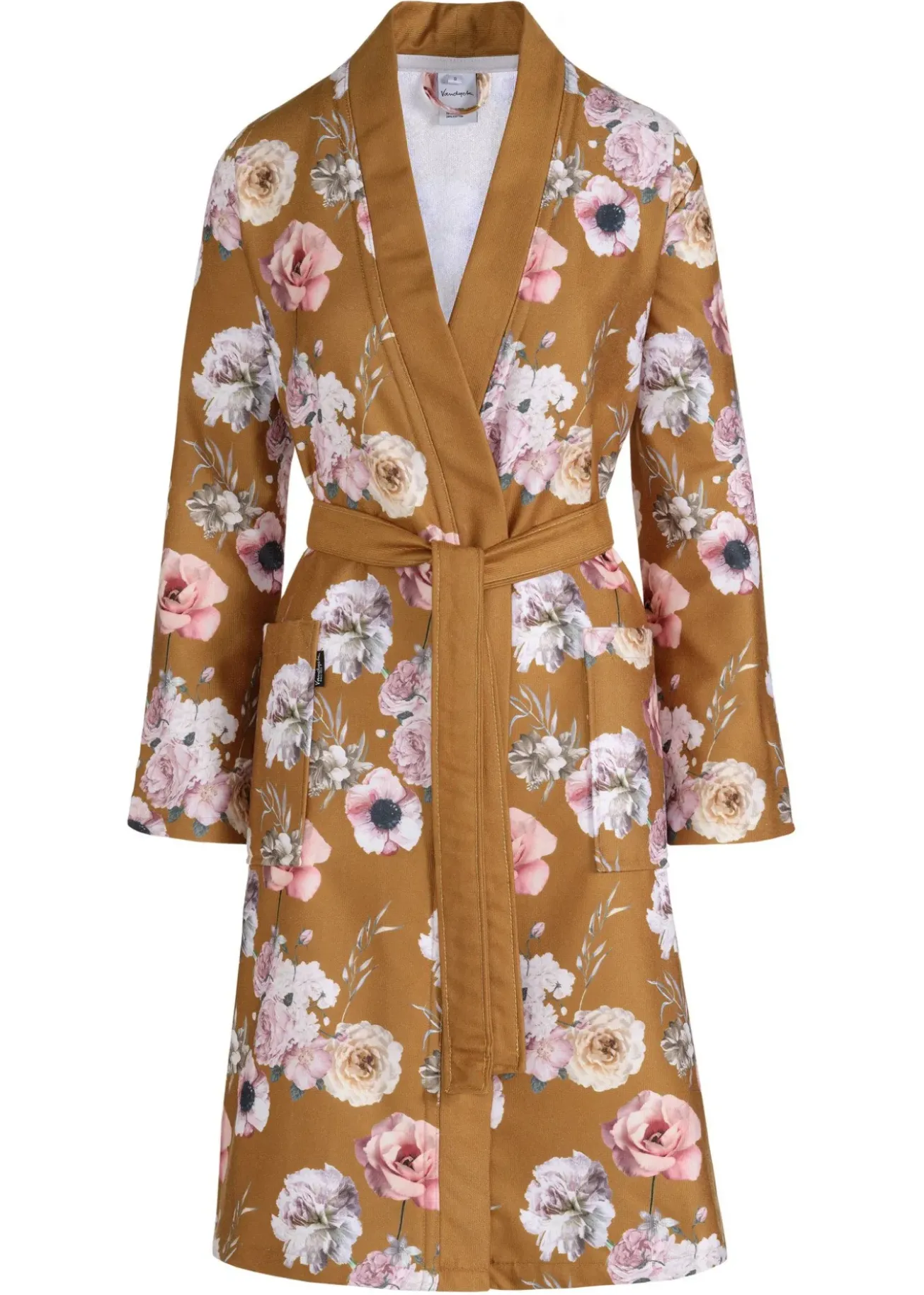 Bath & Living Vandyck Bathrobe DAISY color Sandy Gold-117 - Size M (BAGE20201)