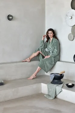 Bath & Living Vandyck Bathrobe GRACE Smoke Green (BAGE21203)
