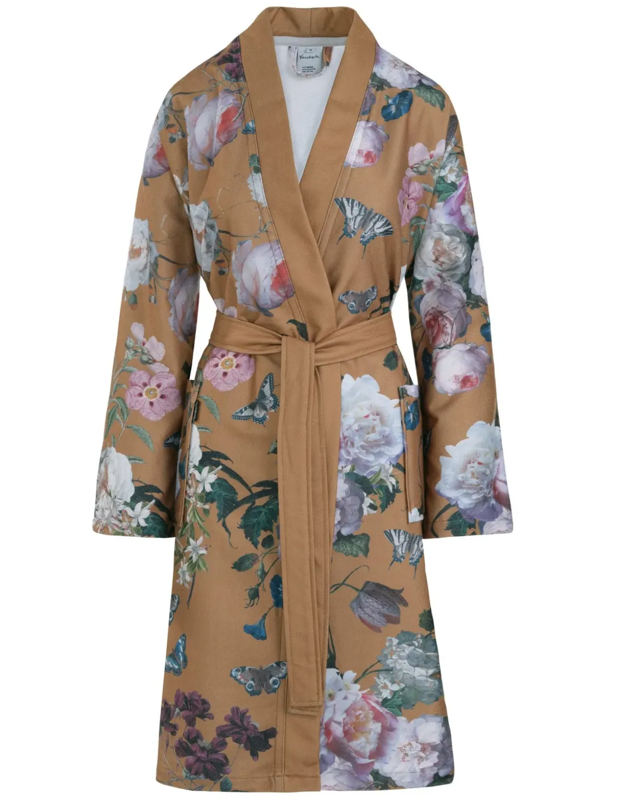Bath & Living Vandyck Bathrobe LUCY Toffee, floral print (BAGE21101)