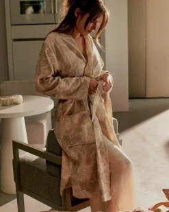 Bath & Living Vandyck Bathrobe MARLY color Linen (BAAL24101)