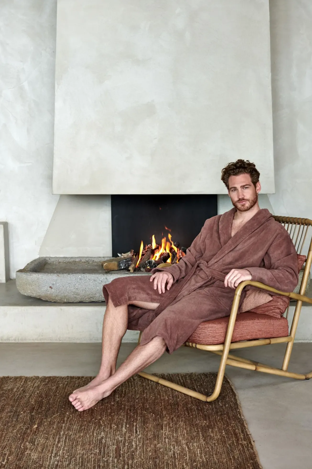 Bath & Living Vandyck Bathrobe PRESTIGE color Brownie (BAPA19202)