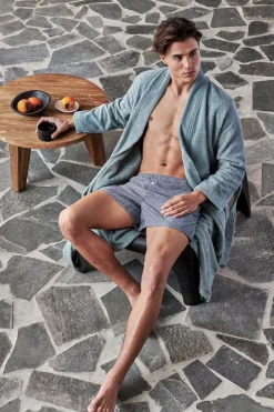 Bath & Living Vandyck Bathrobe TOLEDO color Pearl Blue (BAGE22105)