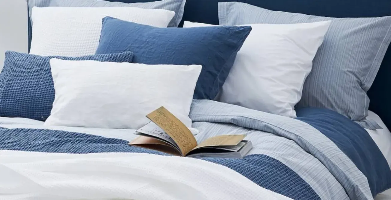 Bath & Living Vandyck Bedspread waffle blanket HOME 71 White (white)