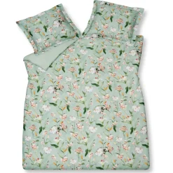 Bath & Living Vandyck Duvet cover AZALEA Light Green 140x220 cm (satin cotton)