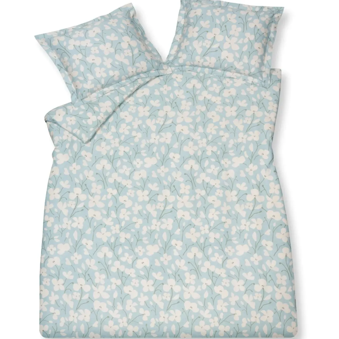 Bath & Living Vandyck Duvet cover BLUE SKY Pearl Blue 140x220 cm (satin cotton)