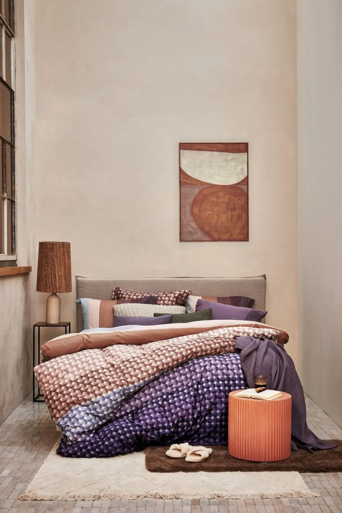 Bath & Living Vandyck Duvet cover BUBBLE Moonscape 240x220 cm (satin cotton)