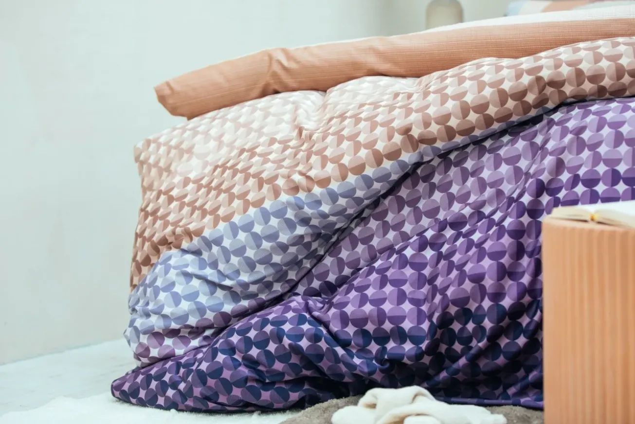 Bath & Living Vandyck Duvet cover BUBBLE Moonscape 240x220 cm (satin cotton)