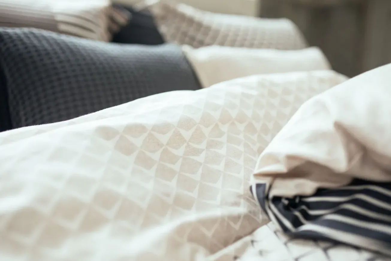 Bath & Living Vandyck Duvet cover DIAMONDS Off Black 140x220 cm