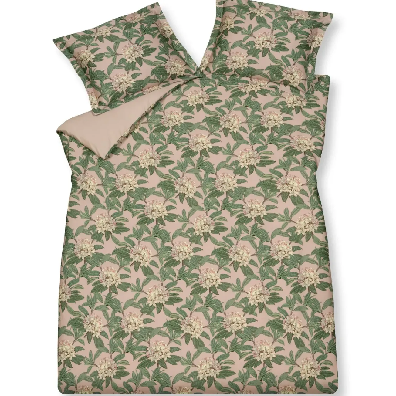 Bath & Living Vandyck Duvet cover EVERGREEN Praline 140x220 cm (satin) SAM122104