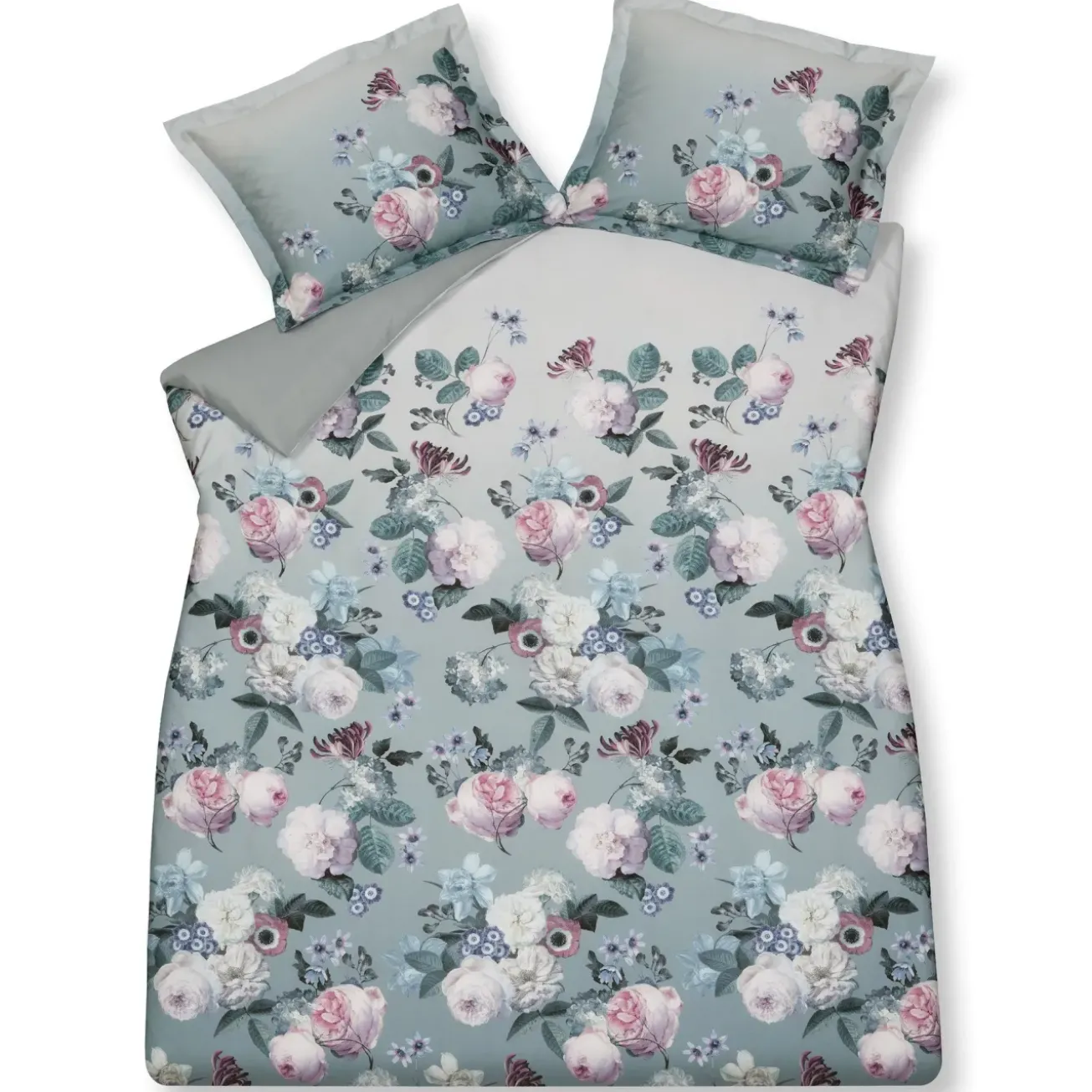 Bath & Living Vandyck Duvet cover FLORAL CHARM Pearl Blue 140x220 cm (satin) SAM122105
