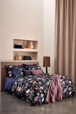 Bath & Living Vandyck Duvet cover FLOWERY Blue Ink 200x220 cm (satin cotton)