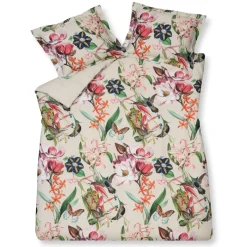 Bath & Living Vandyck Duvet cover FLOWER MIX Cream Tan 200x220 cm (satin cotton)