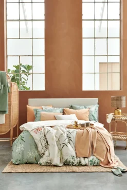 Bath & Living Vandyck Duvet cover FLOWER GARDEN Smoke Green 140x220 cm (SAM123104)