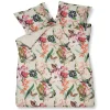 Bath & Living Vandyck Duvet cover FLOWER MIX Cream Tan 240x220 cm (satin cotton)