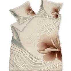 Bath & Living Vandyck Duvet cover FLOWING Cream Tan 140x220 cm (satin cotton)