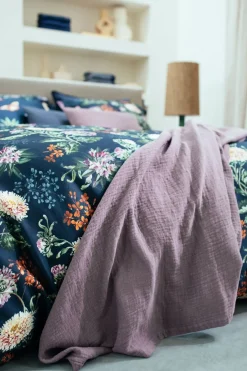 Bath & Living Vandyck Duvet cover HAPPINESS Blue Ink 200x220 cm (satin cotton)