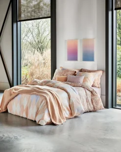 Bath & Living Vandyck Duvet cover HAPPY FEVER Apricot Blush 240x220 cm (satin cotton)