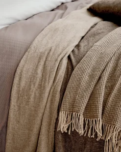 Bath & Living Vandyck Duvet cover HOME Milano 240x220 cm, color Taupe (satin cotton)