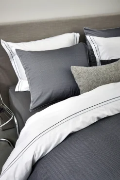 Bath & Living Vandyck Duvet cover HOME Milano Off Black 240x220 cm (satin cotton)